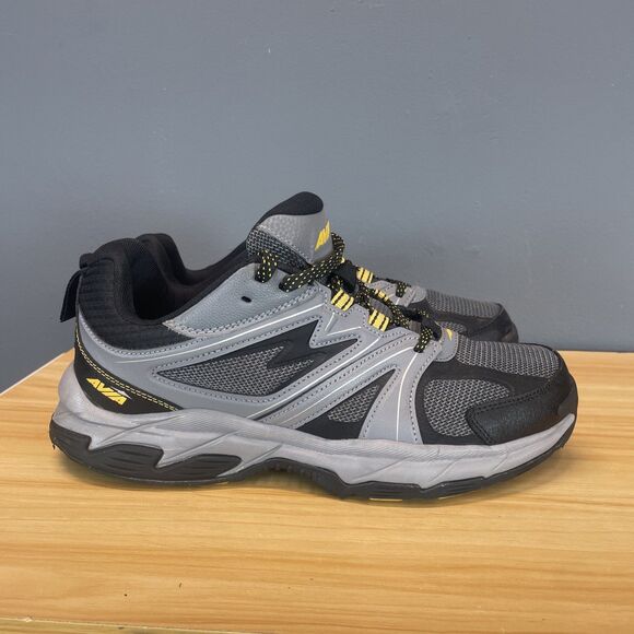 AVIA Men's Talus Walking Sneakers 10W GRAY  Clean Soles Trail Shoes - Picture 1 of 10
